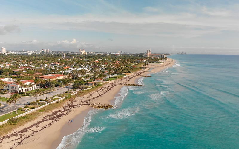 Palm Beach aerial in South Florida